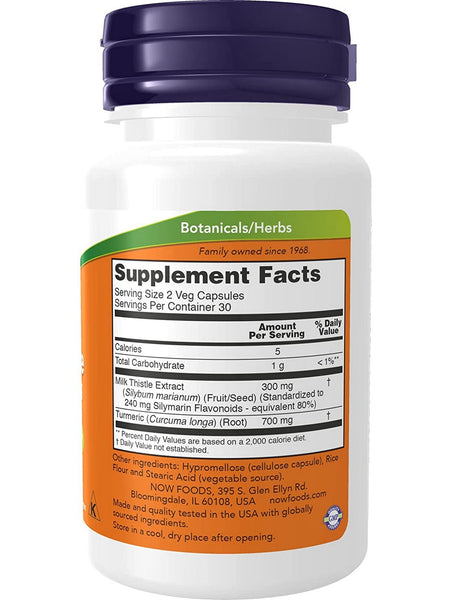NOW Foods, Silymarin Milk Thistle Extract 150 mg, 60 veg capsules