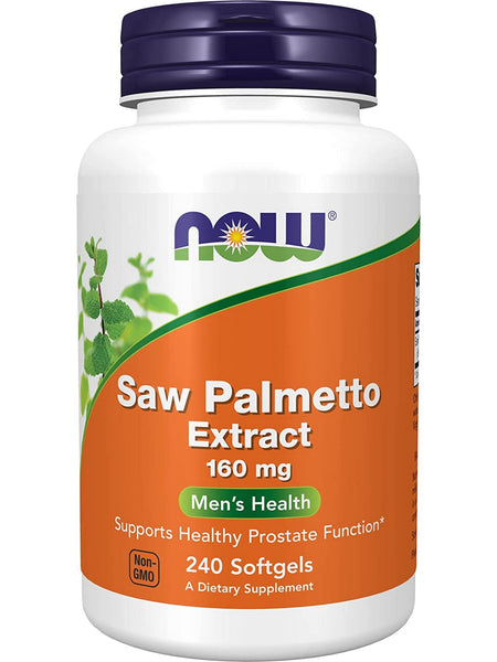 NOW Foods, Saw Palmetto Extract 160 mg, 240 softgels