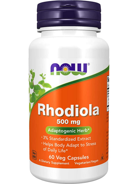 NOW Foods, Rhodiola 500 mg, 60 veg capsules