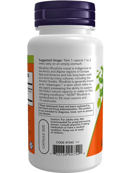 NOW Foods, Rhodiola 500 mg, 60 veg capsules