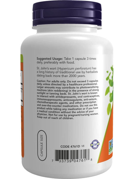 NOW Foods, St. John's Wort 300 mg, 250 veg capsules
