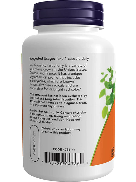 NOW Foods, Tart Cherry 500 mg, 90 veg capsules