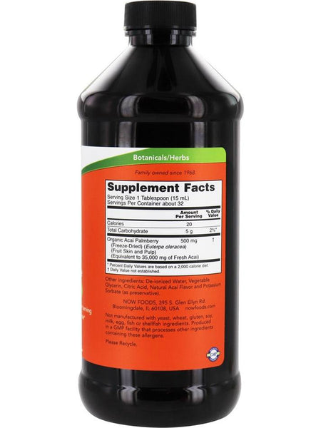 NOW Foods, Acai Liquid Concentrate, 16 fl oz