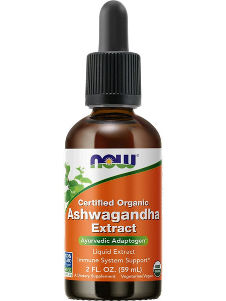 NOW Foods, Ashwagandha Extract, Organic, 2 fl oz