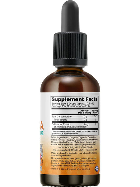 NOW Foods, Liquid Echinacea, Orange U Delicious Flavor, 2 fl oz