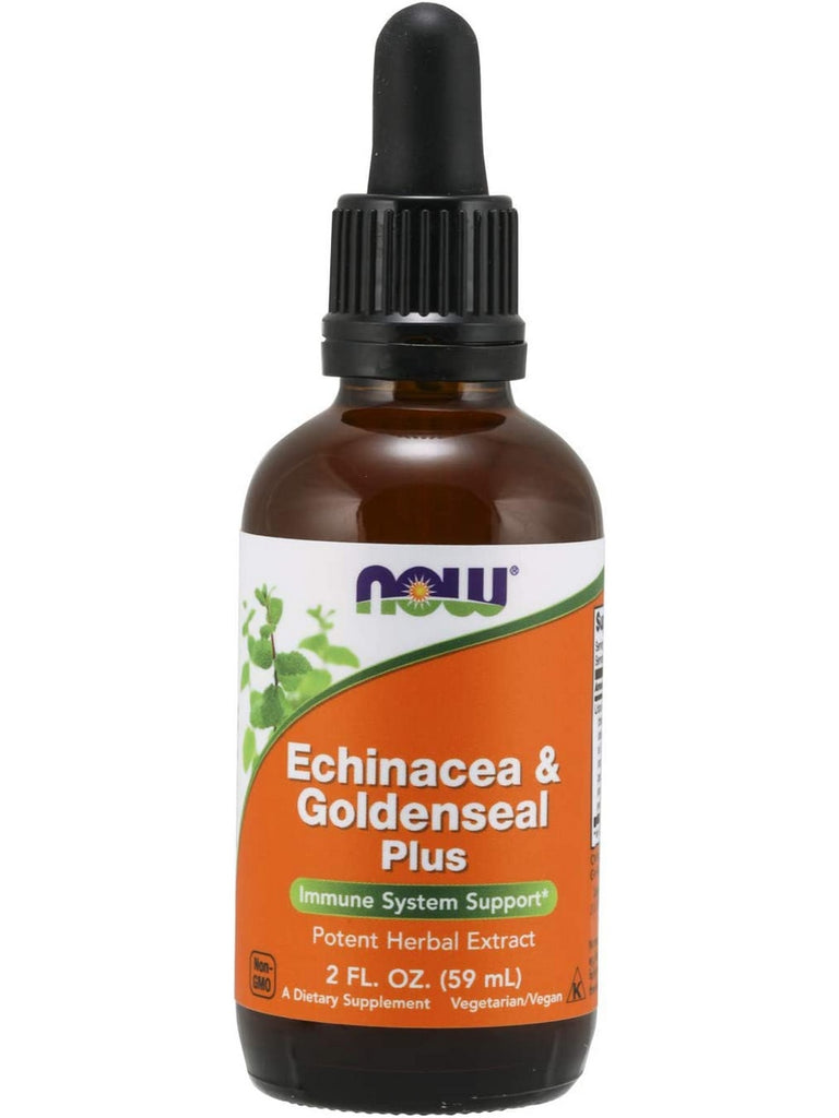 NOW Foods, Echinacea & Goldenseal Plus, 2 fl oz