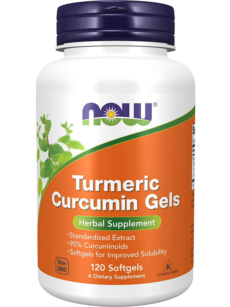 NOW Foods, Turmeric Curcumin Gels, 120 softgels