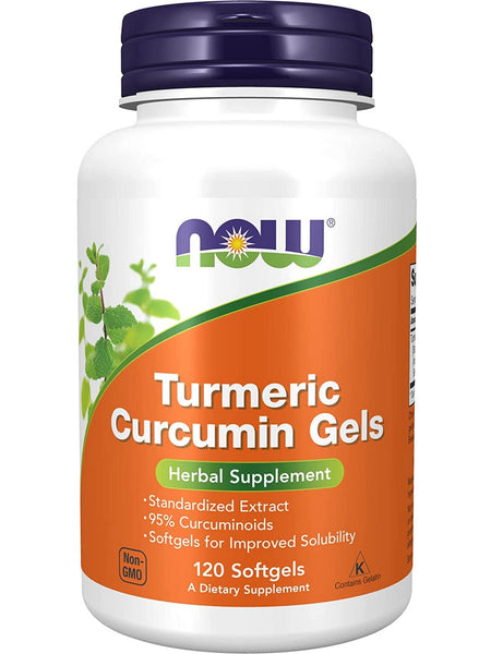 NOW Foods, Turmeric Curcumin Gels, 120 softgels