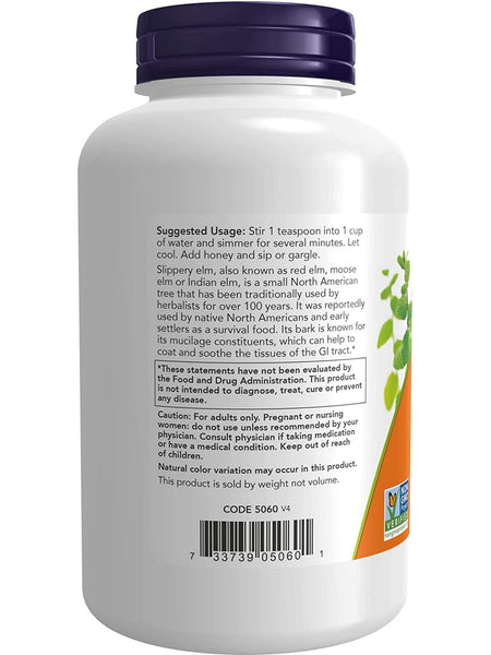 NOW Foods, Slippery Elm Powder, 4 oz