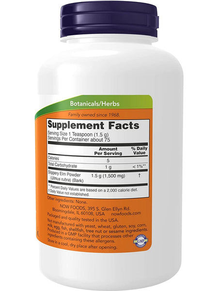 NOW Foods, Slippery Elm Powder, 4 oz