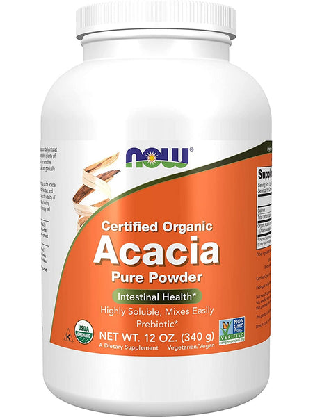 NOW Foods, Acacia Pure Powder, Organic, 12 oz