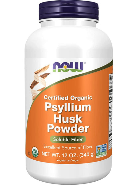 NOW Foods, Psyllium Husk Powder, Organic, 12 oz