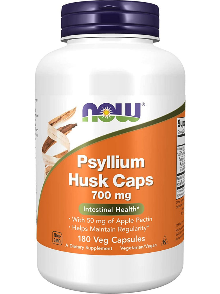 NOW Foods, Psyllium Husk Caps 700 mg, 180 veg capsules