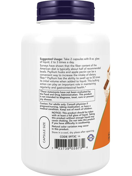 NOW Foods, Psyllium Husk Caps 700 mg, 180 veg capsules
