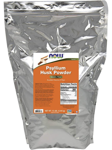 NOW Foods, Psyllium Husk Powder, 12 lbs