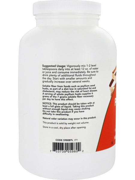 NOW Foods, Whole Psyllium Husks, 12 oz