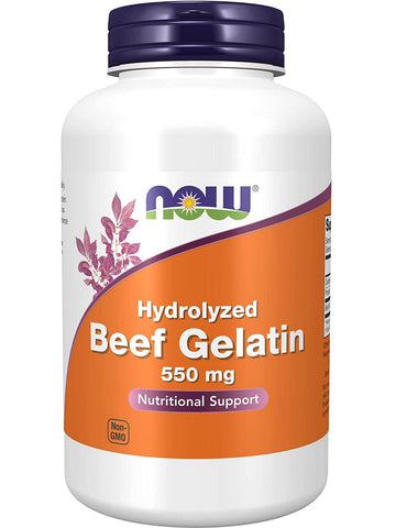 NOW Foods, Beef Gelatin 550 mg, 200 capsules