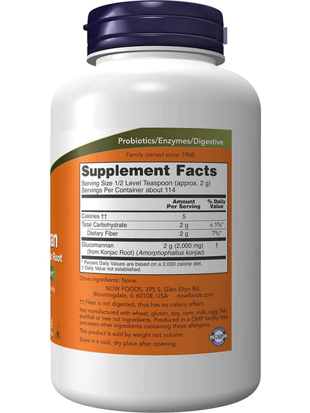NOW Foods, Glucomannan Pure Powder, 8 oz