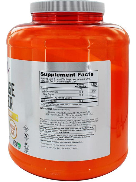 NOW Foods, Dextrose Powder, 10 lbs