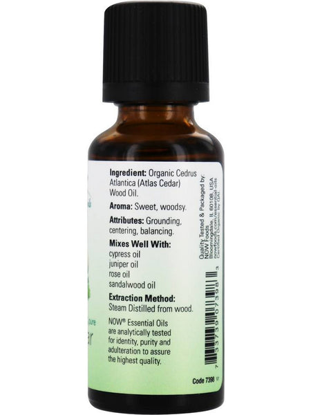 NOW Foods, Atlas Cedar Oil, Organic, 1 fl oz