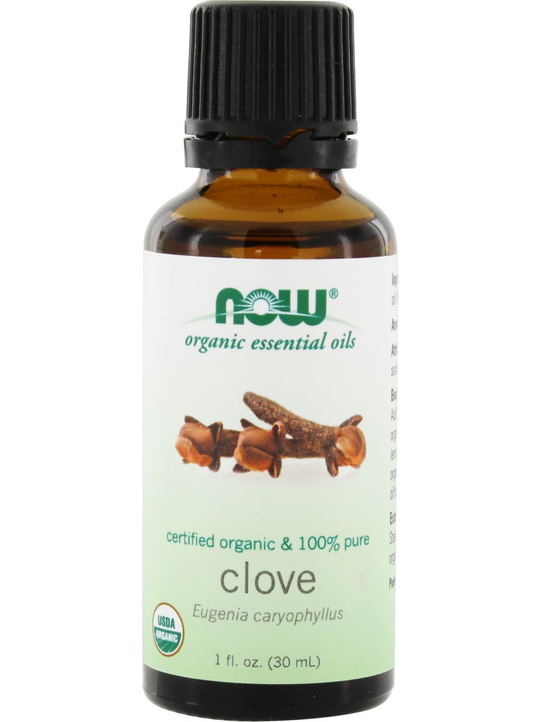 NOW Foods, Clove Oil, Organic, 1 fl oz