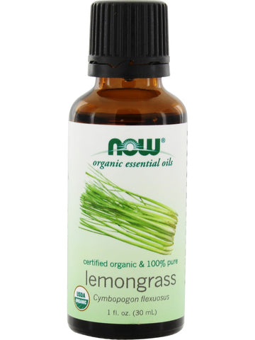 NOW Foods, Lemongrass Oil, Organic, 1 fl oz