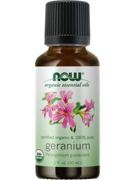 NOW Foods Geranium Essential Oil - 1 Fluid Ounce (30ml), Pure, Cruelty-Free, Vegan, Non-GMO