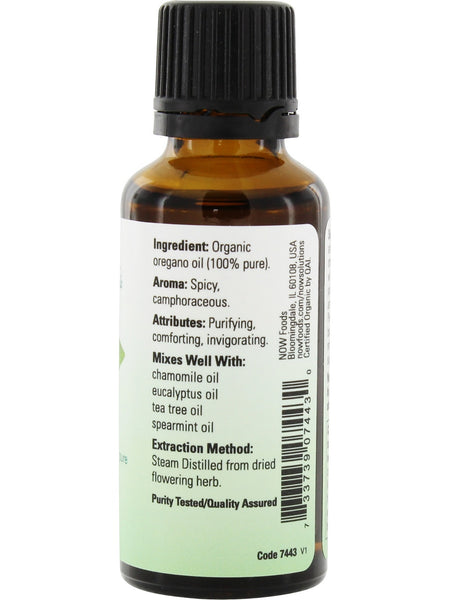 NOW Foods, Oregano Oil, Organic, 1 fl oz