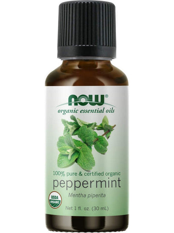 NOW Foods, Peppermint Oil, Organic, 1 fl oz