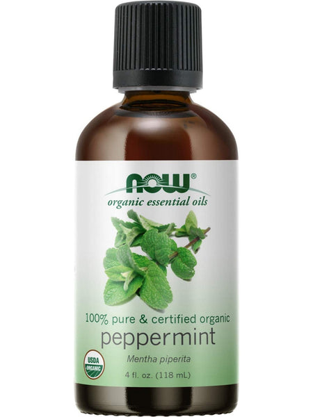 NOW Foods, Peppermint Oil, Organic, 4 fl oz