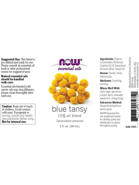 NOW Foods, Blue Tansy, 10% Oil Blend, 1 fl oz