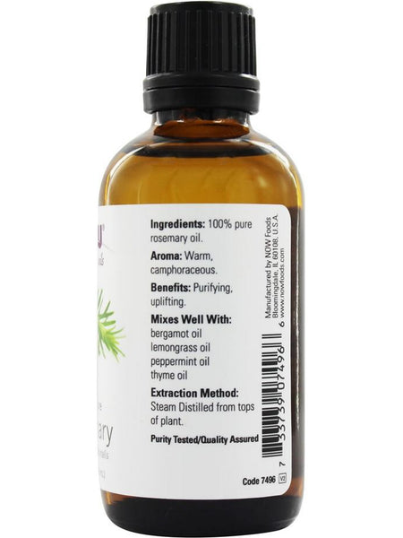 NOW Foods, Rosemary Oil, 100% Pure, 2 fl oz