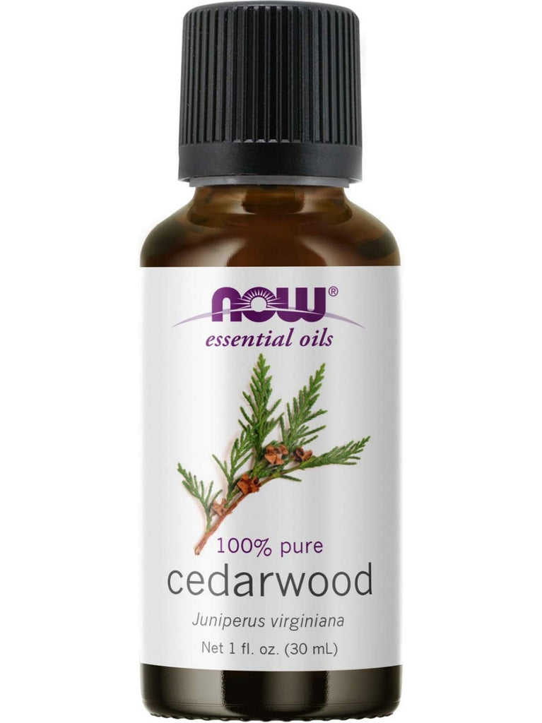 NOW Foods, Cedarwood Oil, 100% Pure, 1 fl oz