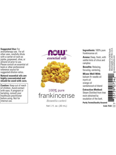 NOW Foods, Frankincense Oil, 100% Pure, 1 fl oz