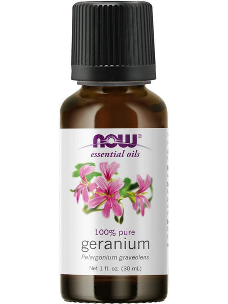 NOW Foods, Geranium Oil, 100% Pure, 1 fl oz