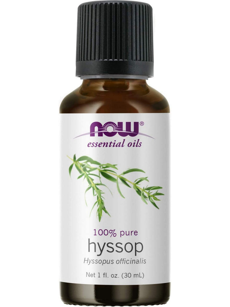 NOW Foods, Hyssop Oil, 100% Pure, 1 fl oz