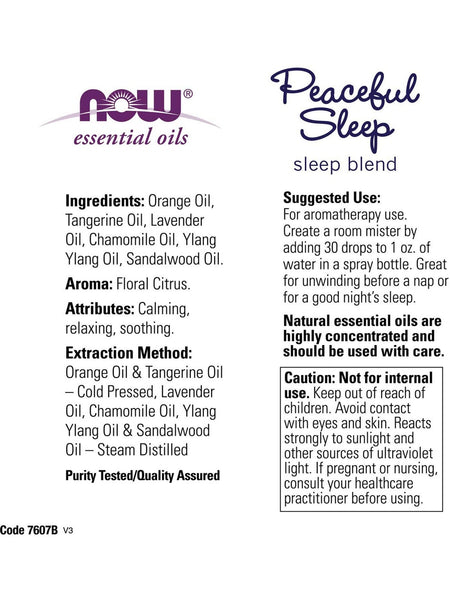 NOW Foods, Peaceful Sleep, Sleep Blend, 1 fl oz