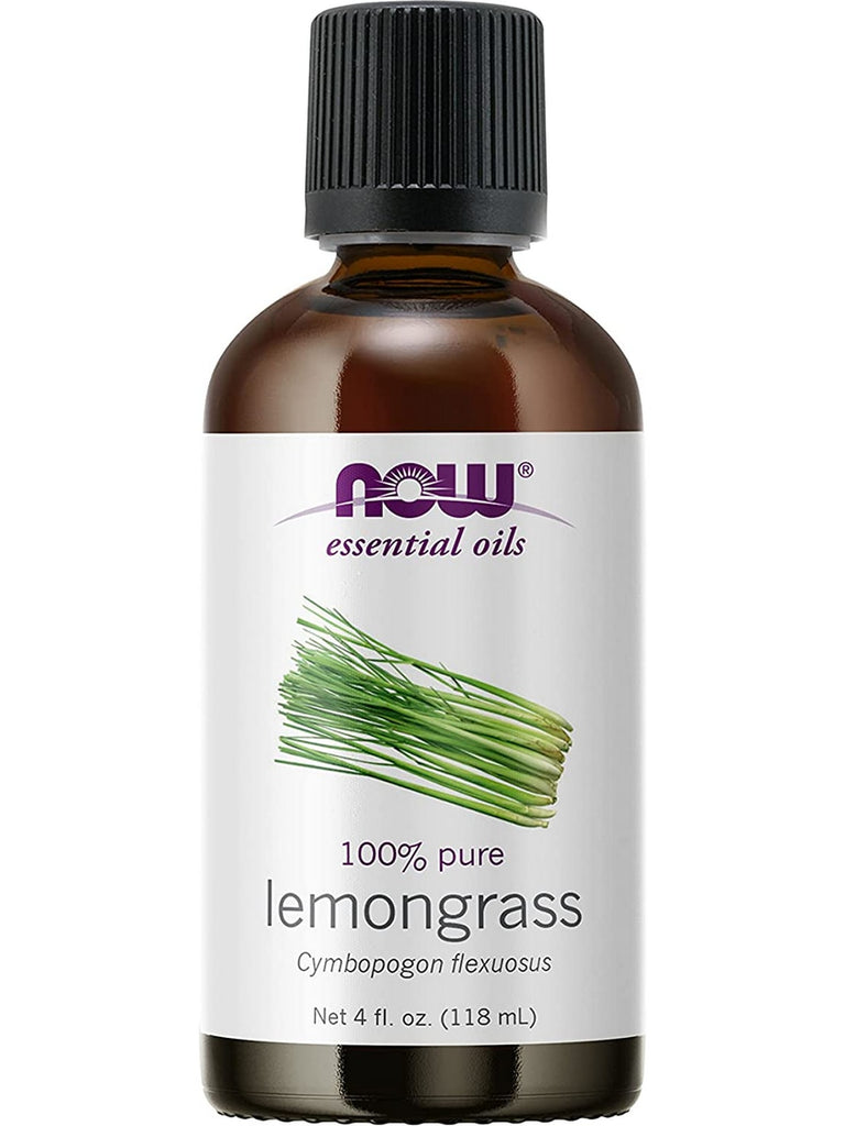 NOW Foods, Lemongrass Oil, 100% Pure, 4 fl oz