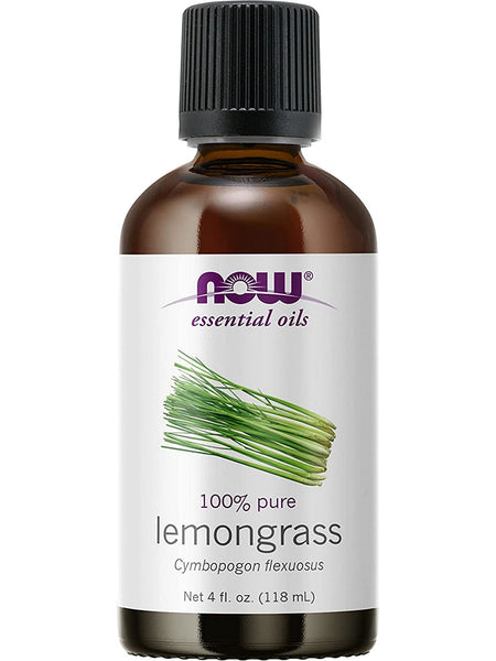 NOW Foods, Lemongrass Oil, 100% Pure, 4 fl oz