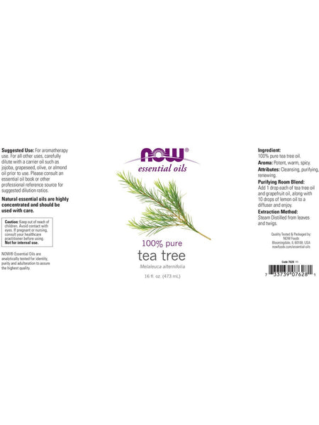 NOW Foods, Tea Tree Oil, 100% Pure, 16 fl oz