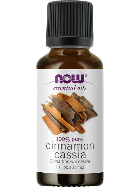 NOW Foods, Cinnamon Cassia Oil, 100% Pure, 1 fl oz