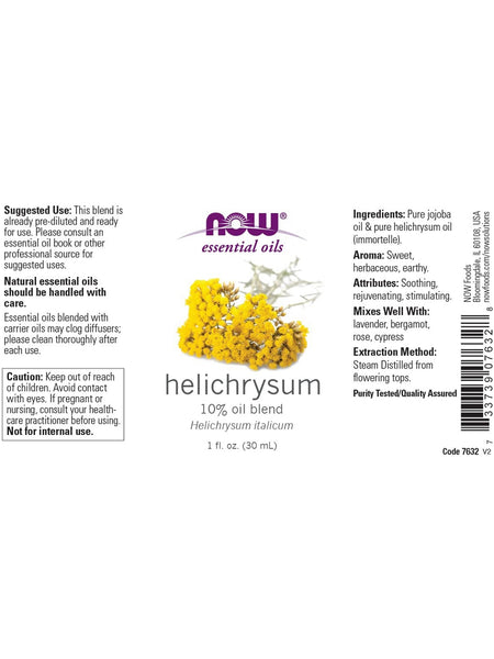 NOW Foods, Helichrysum, 10% Oil Blend, 1 fl oz
