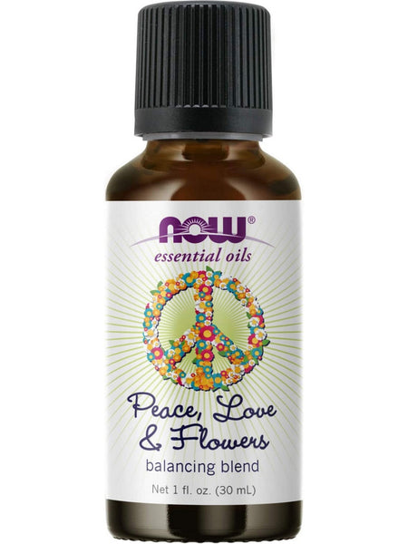 NOW Foods, Peace, Love & Flowers, Balancing Blend, 1 fl oz