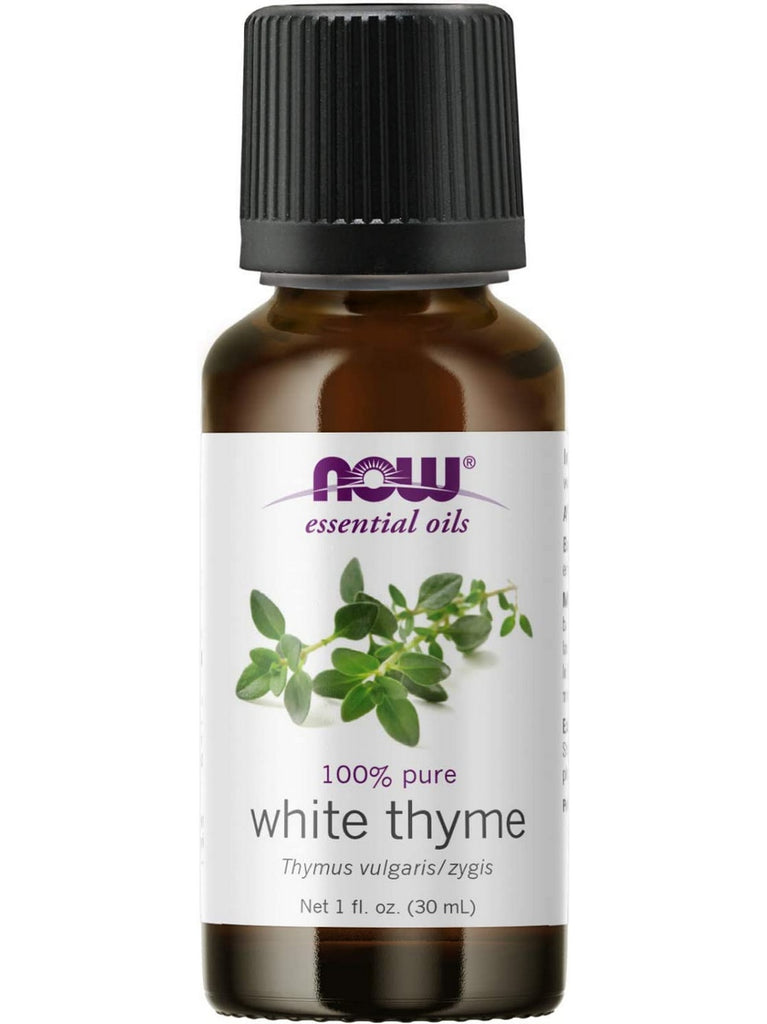 NOW Foods, White Thyme Oil, 100% Pure, 1 fl oz