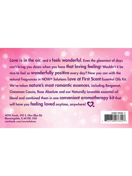 NOW Foods, Love At First Scent, Romantic Essential Oils Kit, 4-1/3 fl oz Bottles