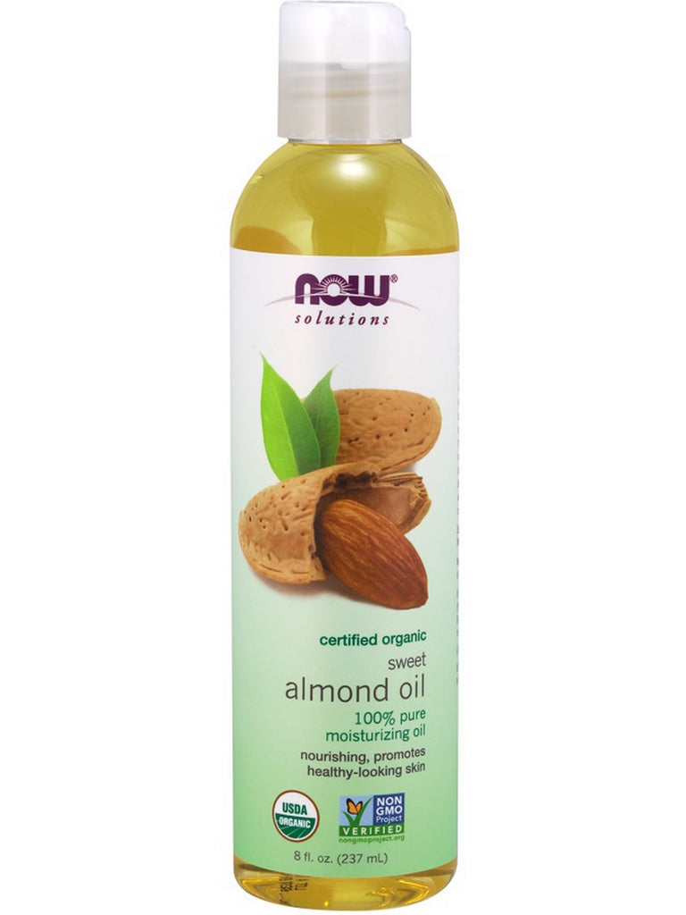 NOW Foods, Sweet Almond Oil, Organic, 8 fl oz