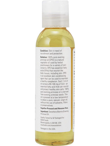 NOW Foods, Evening Primrose Oil, 100% Pure Moisturizing Oil, 4 fl oz