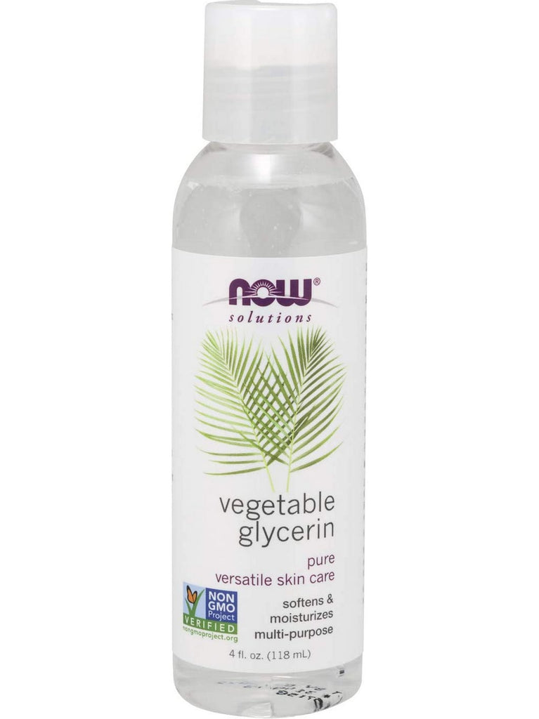 NOW Foods, Vegetable Glycerin, 100% Pure Versatile Skin Care, 4 fl oz