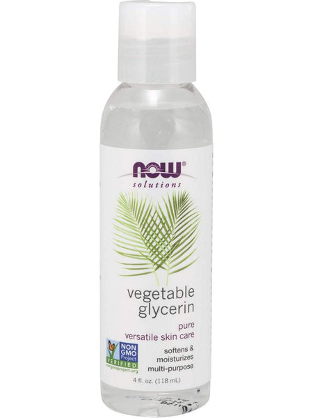 NOW Foods, Vegetable Glycerin, 100% Pure Versatile Skin Care, 4 fl oz