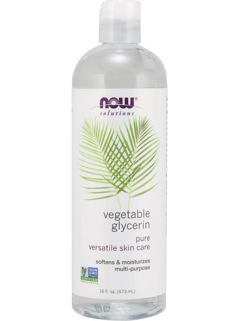 NOW Foods, Vegetable Glycerin, 100% Pure Versatile Skin Care, 16 fl oz